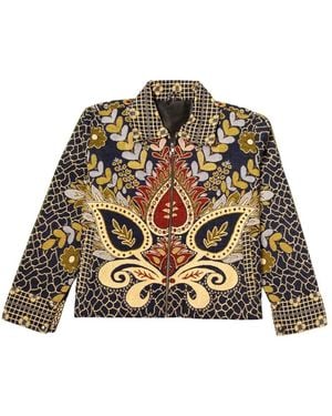Collected Xx Gul Bahaar Cropped Jacket - Green