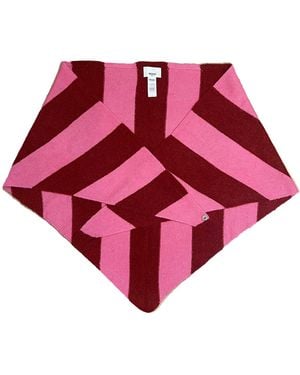 Nooki Design Edwina Knitted Triangle Scarf - Red