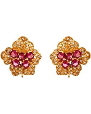 Bounkit Oslo Studs Clip On - Red
