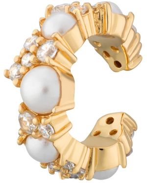 Scream Pretty Pearl And Sparkle Ear Cuff - Metallic