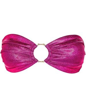 Enez Swim Frida Bandeau Bikini Top - Purple