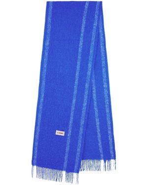 La Granni Oversized Alpaca Scarf - Blue