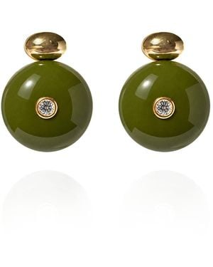 Saule Label Paloma Earrings - Green