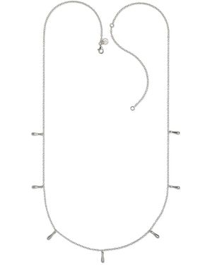 Lucy Quartermaine Sterling Seven Drop Necklace - White