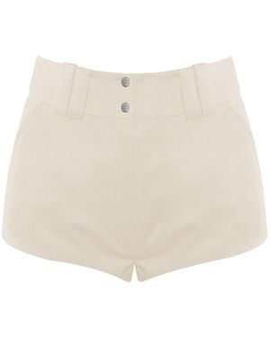 Vestiaire d'un Oiseau Libre Wool Short Shorts - Natural