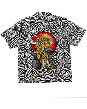 Quillattire Zebra & Tiger Shirt - Black