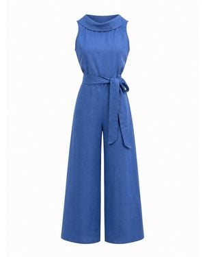 MARICEL Elena Jumpsuit - Blue