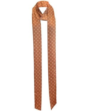Janara Jones Apricot Satin Scarf - Multicolor