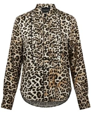 Lindsay Nicholas New York Tuxedo Blouse - Black