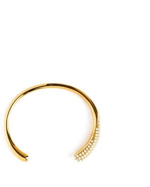 Superdivajewellery Jenna Pearl Bangle - Metallic