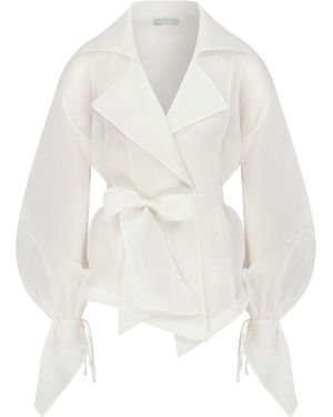 Cansu Xi La Veste Silk Eos - White