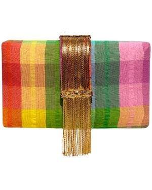 Simitri Picnic Fringe Clutch - Multicolour