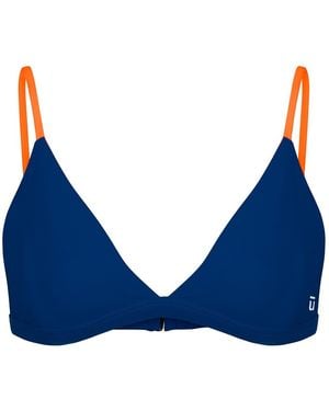 Sūndar Swim The Mississippi Bikini Top - Blue