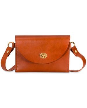 Designs by Elle Rachel Sling Belt Leather Bag - Brown