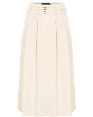 Exquise Neutrals Regular Fit A Line Skirt - White