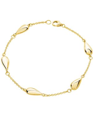 Lucy Quartermaine Station Tear Drop Bracelet - Metallic