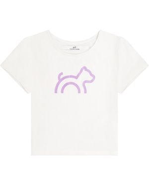 Cloud Haven Rib Logo Tee - White