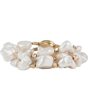 Saachi Charlotte Pearl Bracelet - White