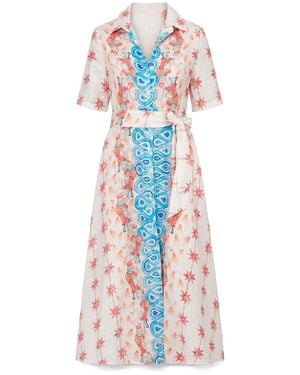 Casa Atelier by Ferdinando Fusco Crete Shirt Dress - Blue