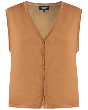 Known Supply Perri Vest - Brown