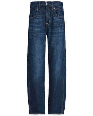 NOEND Ava Flutter Slung Fit Jeans - Blue
