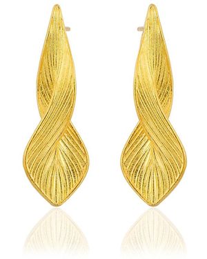 Milou Jewelry Infinity Earrings - Yellow