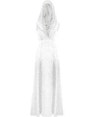 Zhenabia Hera Hooded Dress - White