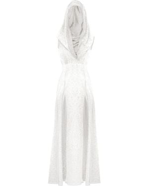 Zhenabia Hera Hooded Dress - White