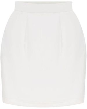 Úchè Snake Print Mini Skirt - White