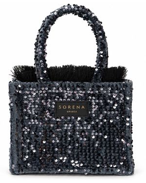 Sorena Noir Glam Mini Tote Bag - Black
