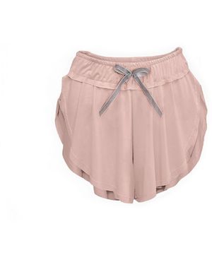 Loreen Label Bamboo Buttefly Shorts - Pink
