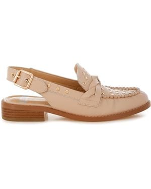 Rag & Co Neutrals Remykin Braided Penny Strap Loafers - Natural