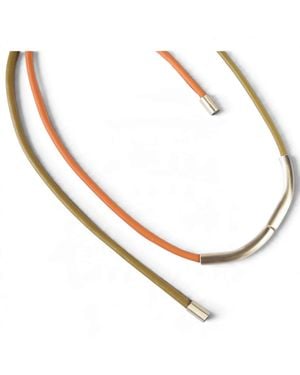 Svetlana Vukov Fluid Lines Necklace - Metallic