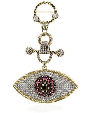 Bayemeyc Vivere Eye Brooch - Metallic