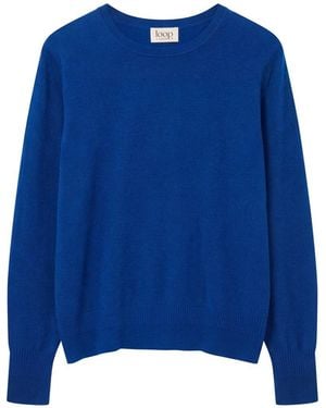 Loop Cashmere Cashmere Crew Neck Jumper - Blue