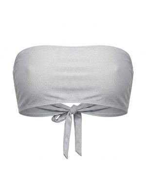Yesudare Bali Bandeau Bikini Top – Mirage - Gray