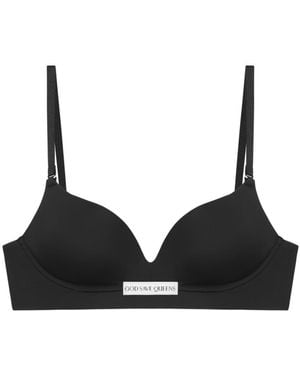 GOD SAVES QUEENS Second Skin Wire-Free Bra - Black