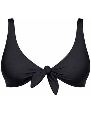 Chaude Swimwear Heidi Tie Adjustable Stretch Bikini Top - Black