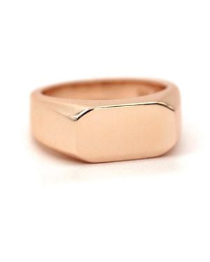 VicStoneNYC Fine Jewelry Timeless Bold Signet Ring For - Natural