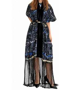 Chuks Collins Ajah Collection – Fringe Muse Midi Dress - Black