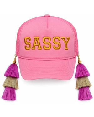 Julia Clancey Tasseltastic Sassy Tassel Trucker Cap - Pink