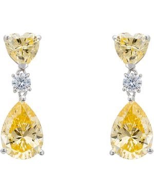 LÁTELITA London Irina Topaz Teardrop Earrings - Metallic
