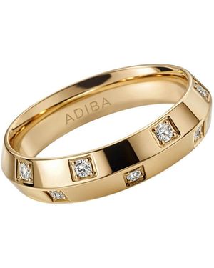 ADIBA Luminous Elegance Band Ring - Metallic