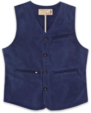 &SONS Trading Co Watson Waistcoat Midnight - Blue
