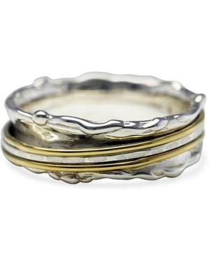 Isla Silver Sterling Spinning Ring - White