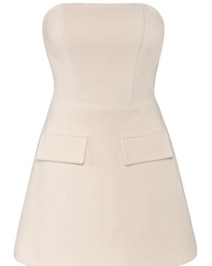 Vestiaire d'un Oiseau Libre Wool Off Shoulder Dress - Natural