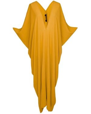 Jennafer Grace Saffron Caftan Dress - Yellow