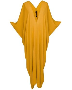 Jennafer Grace Saffron Caftan Dress - Yellow