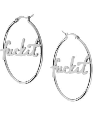 Hoops + Chains LDN Fuckit Hoops - Metallic