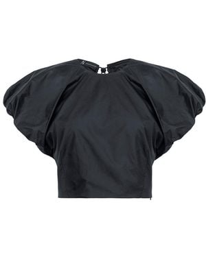 Audrey Vallens All-Gen Gathers And Volume Top - Black
